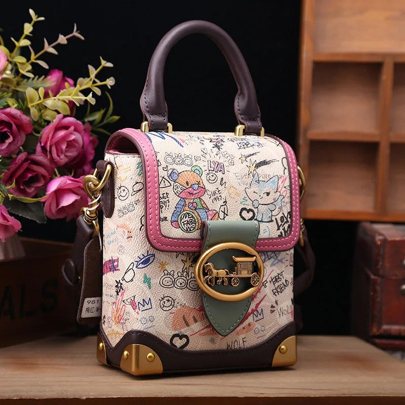 Soho Graffiti Top-Handle Bag