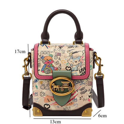 Soho Graffiti Top-Handle Bag