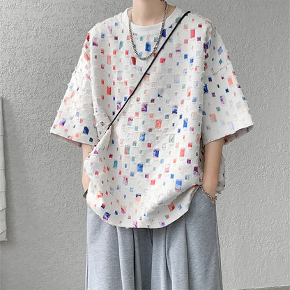 Soho Plaid Mesh T-Shirt