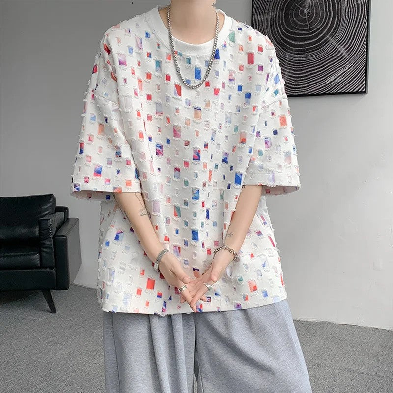 Soho Plaid Mesh T-Shirt
