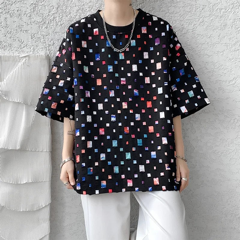 Soho Plaid Mesh T-Shirt