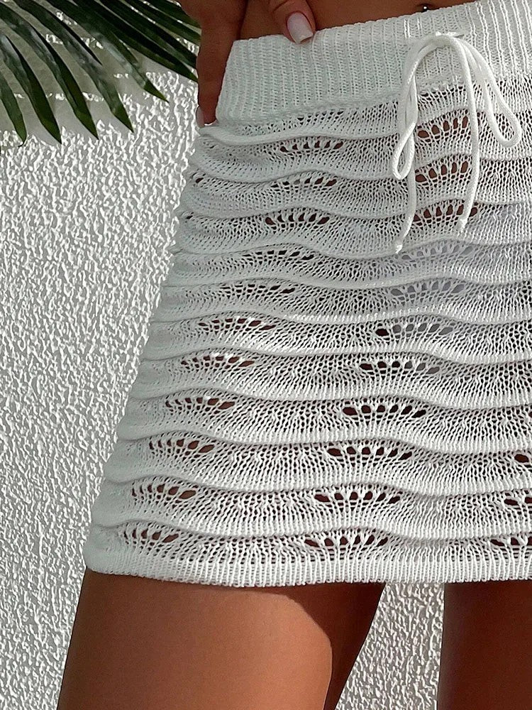 Solana Knitted Cover-Up Skirt