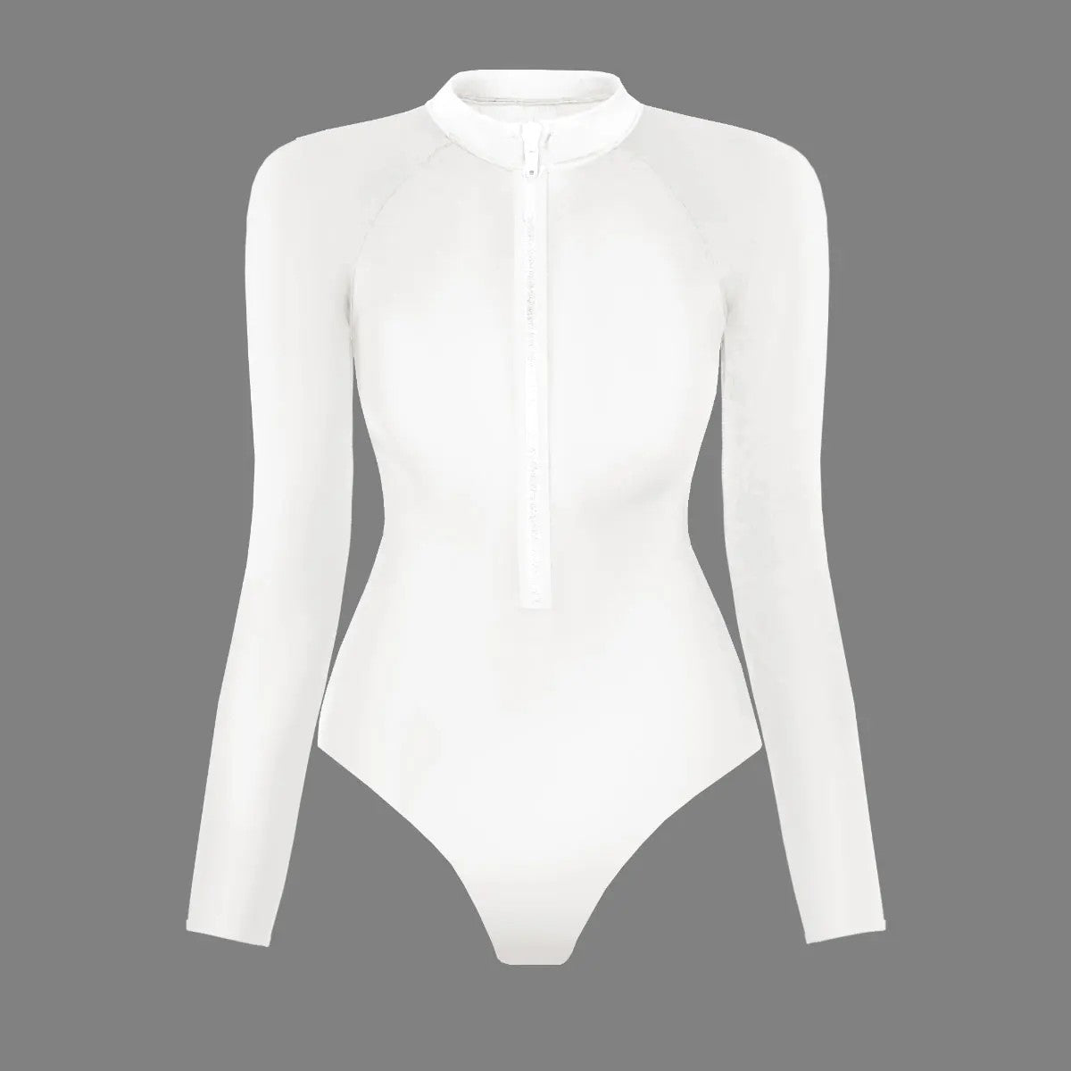 Solana Long Sleeve Swimsuit - Arctic White