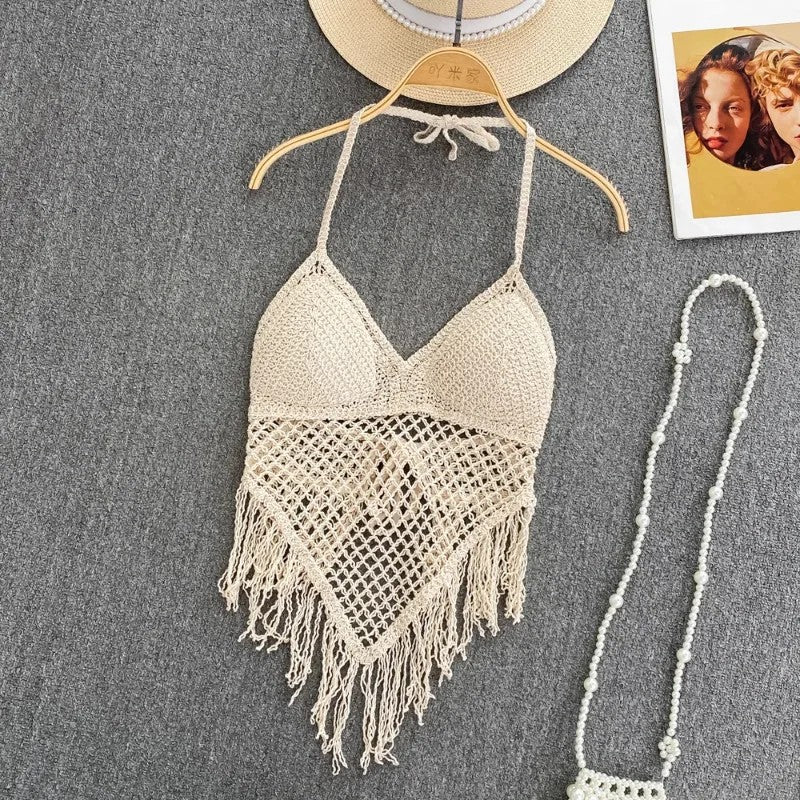Solana Tassel Knit Tank
