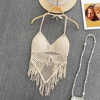 Solana Tassel Knit Tank