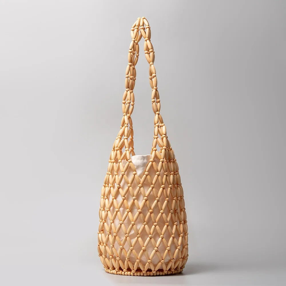 Solara Beaded Tote Bag - Goldenrod