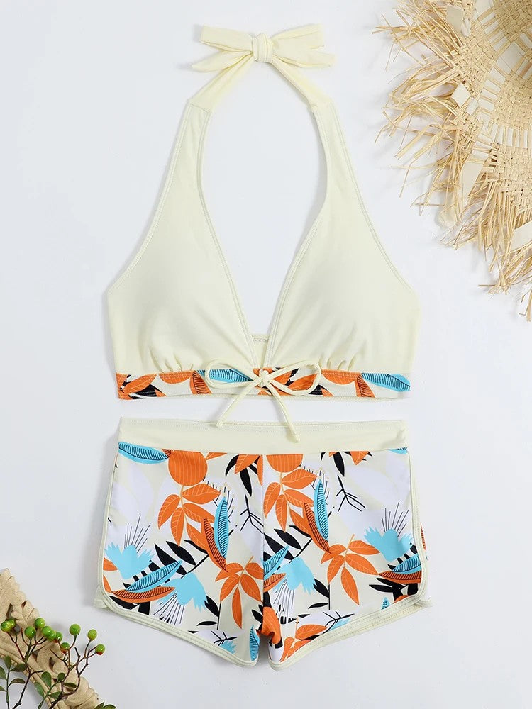 Solara Printed Halter Bikini