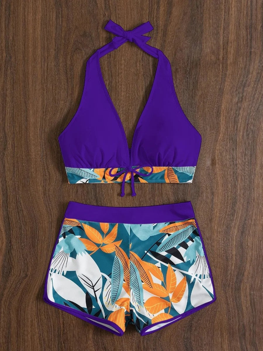 Solara Printed Halter Bikini