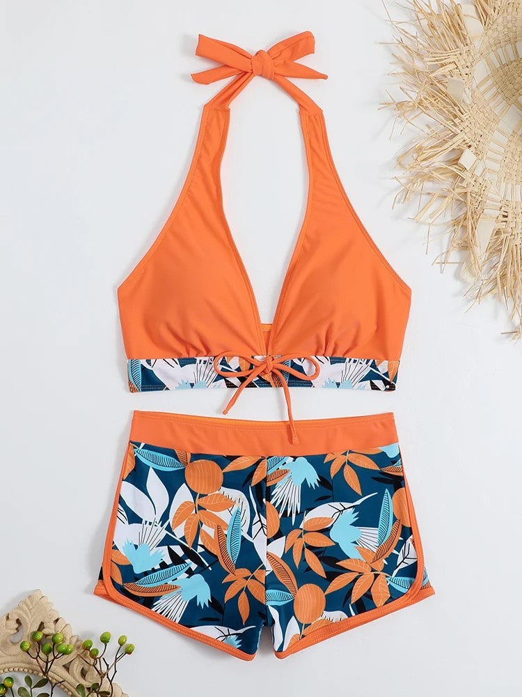 Solara Printed Halter Bikini