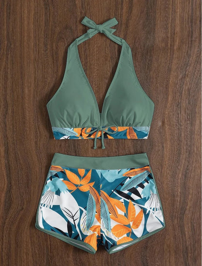 Solara Printed Halter Bikini