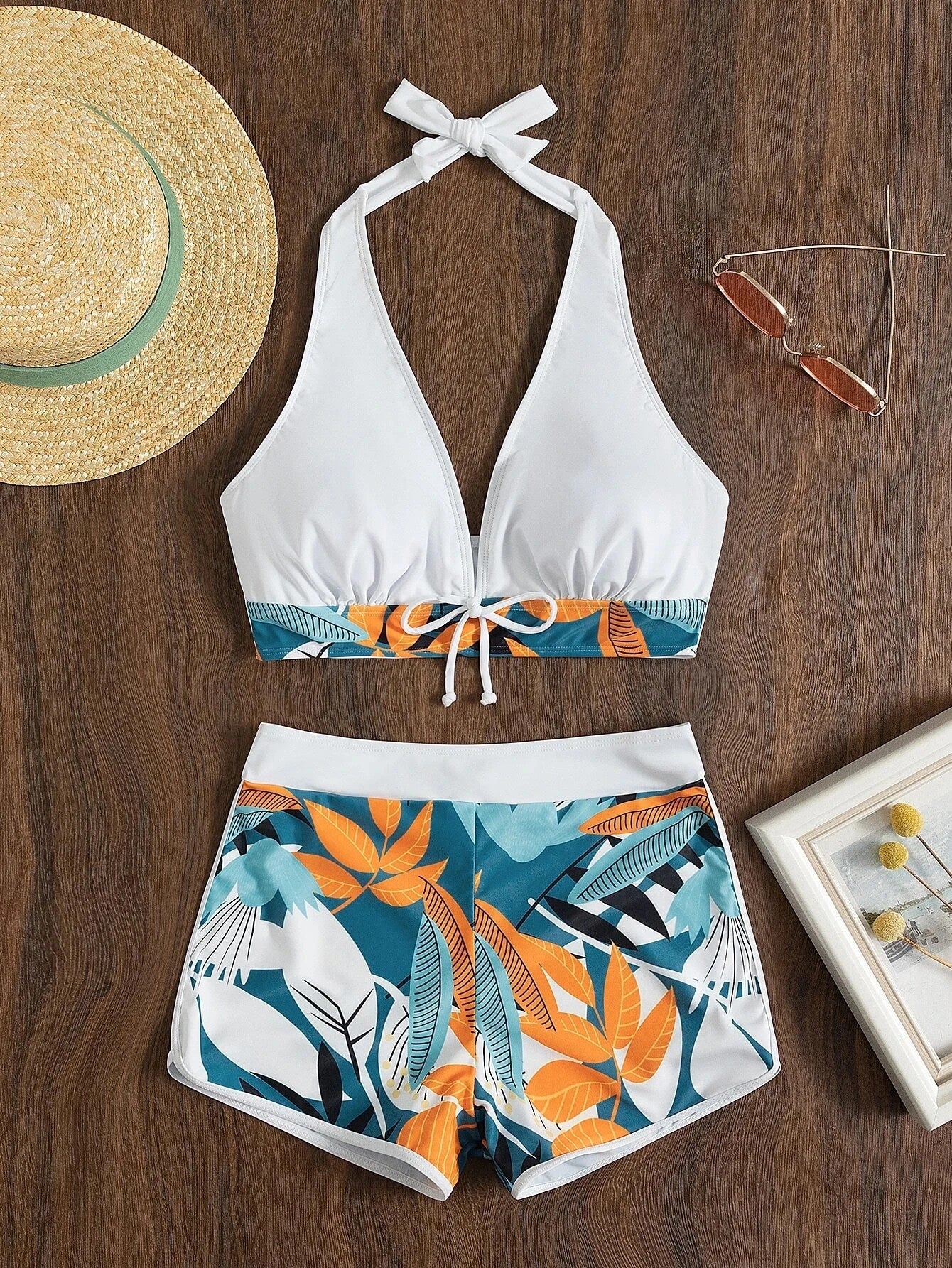 Solara Printed Halter Bikini