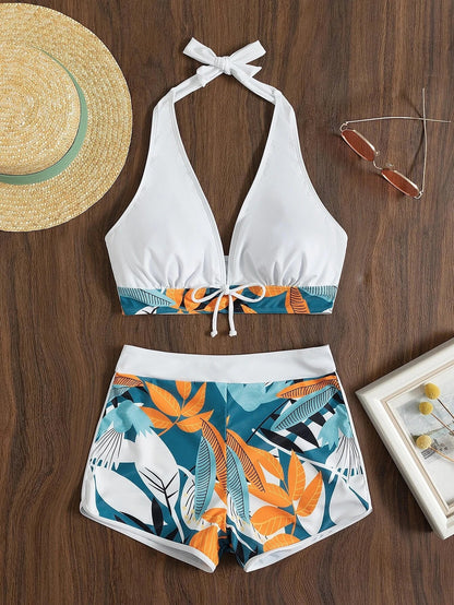 Solara Printed Halter Bikini