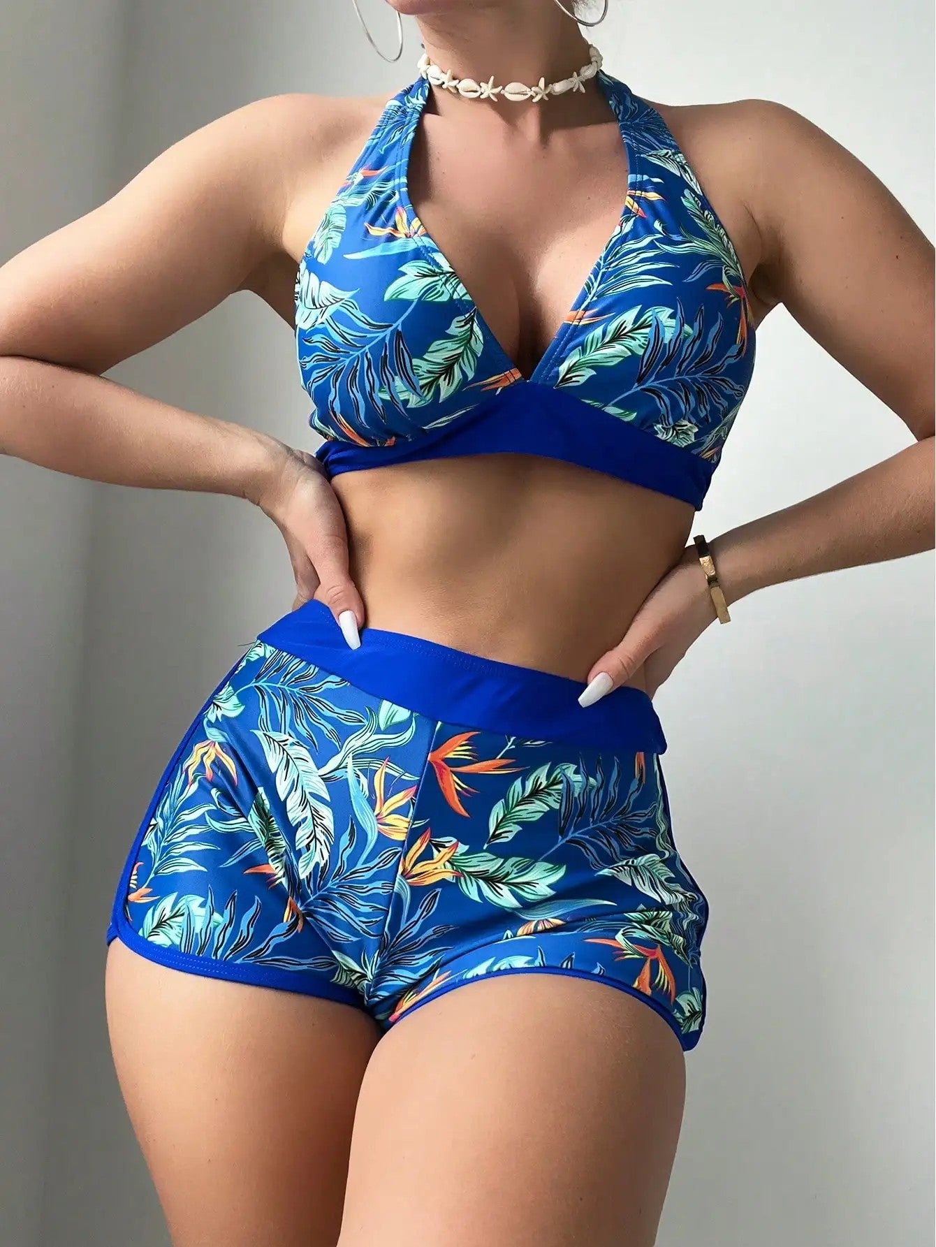 Solara Printed Halter Bikini