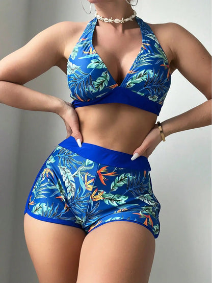 Solara Printed Halter Bikini