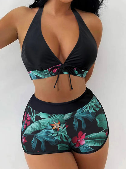 Solara Printed Halter Bikini