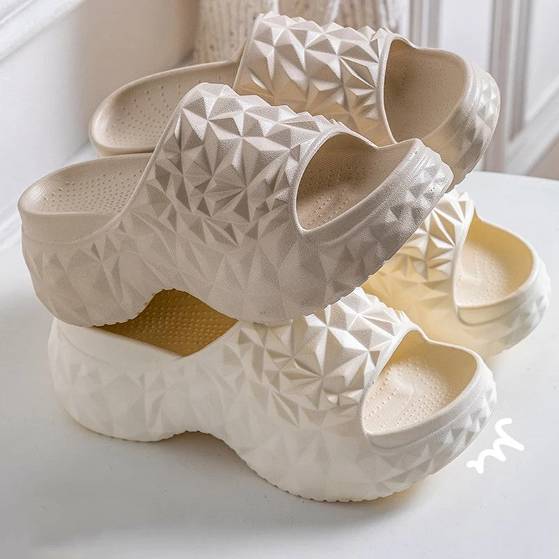 Soleil Cushioned Platform Slides