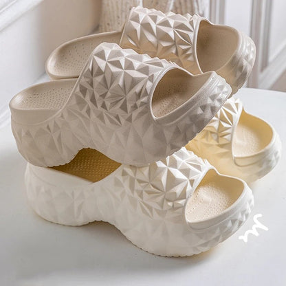 Soleil Cushioned Platform Slides