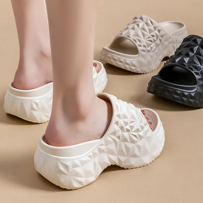 Soleil Cushioned Platform Slides