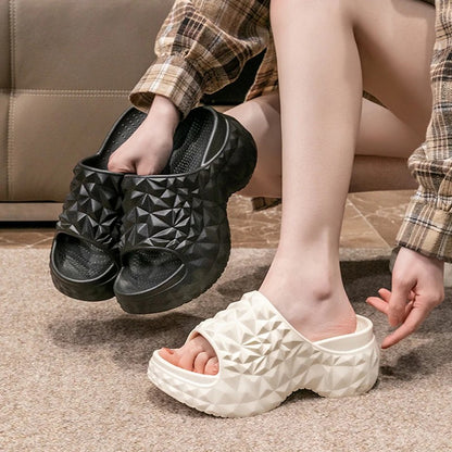 Soleil Cushioned Platform Slides