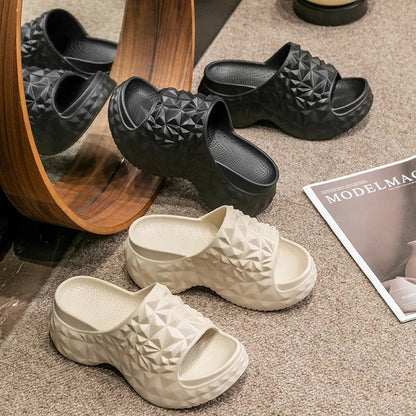 Soleil Cushioned Platform Slides