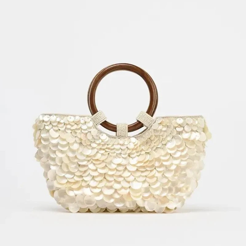 Opatija Shell Beaded Crossbody Bag