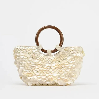 Opatija Shell Beaded Crossbody Bag