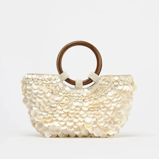 Opatija Shell Beaded Crossbody Bag