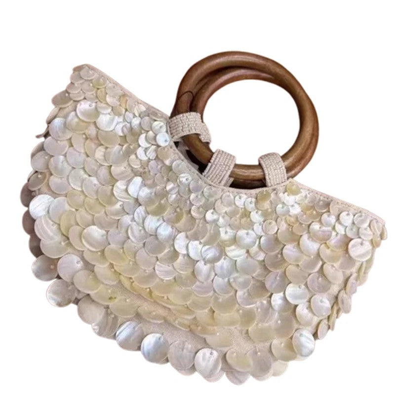 Opatija Shell Beaded Crossbody Bag