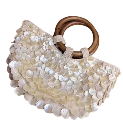 Opatija Shell Beaded Crossbody Bag