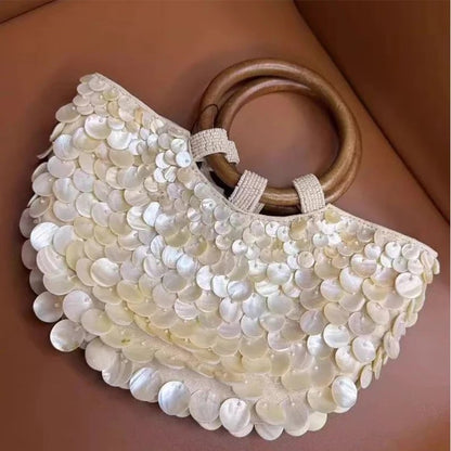 Opatija Shell Beaded Crossbody Bag