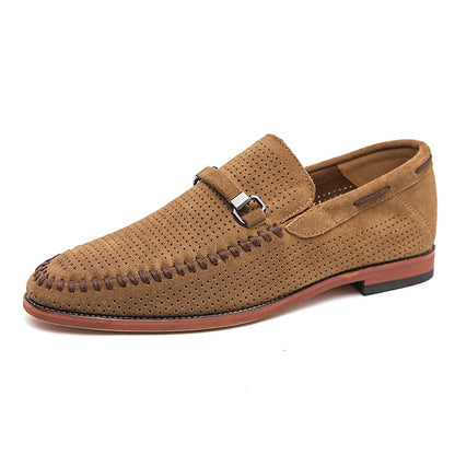 Sorano Genuine Leather Loafers - Chestnut Brown