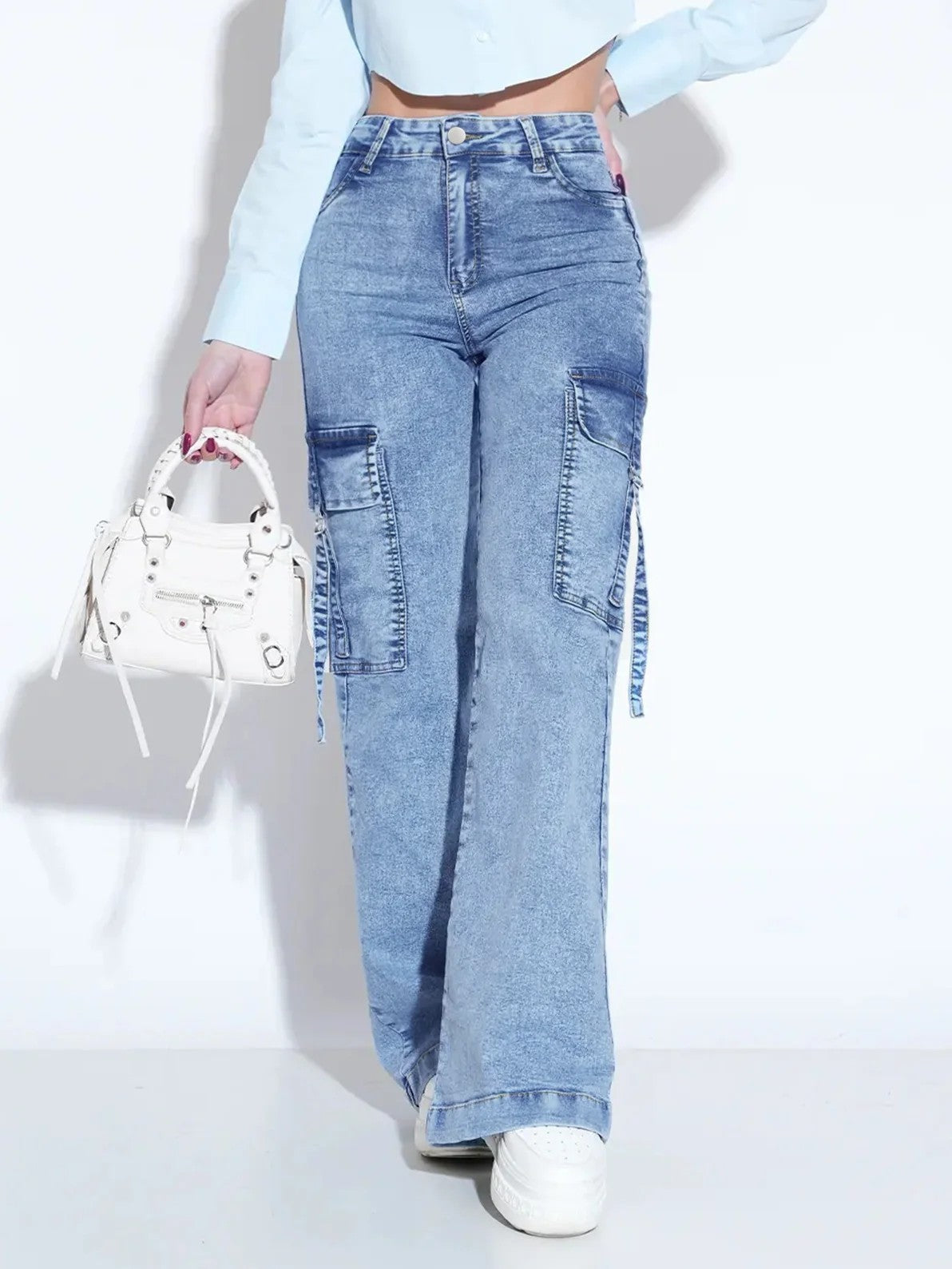 Oriel Cargo Denim Jeans