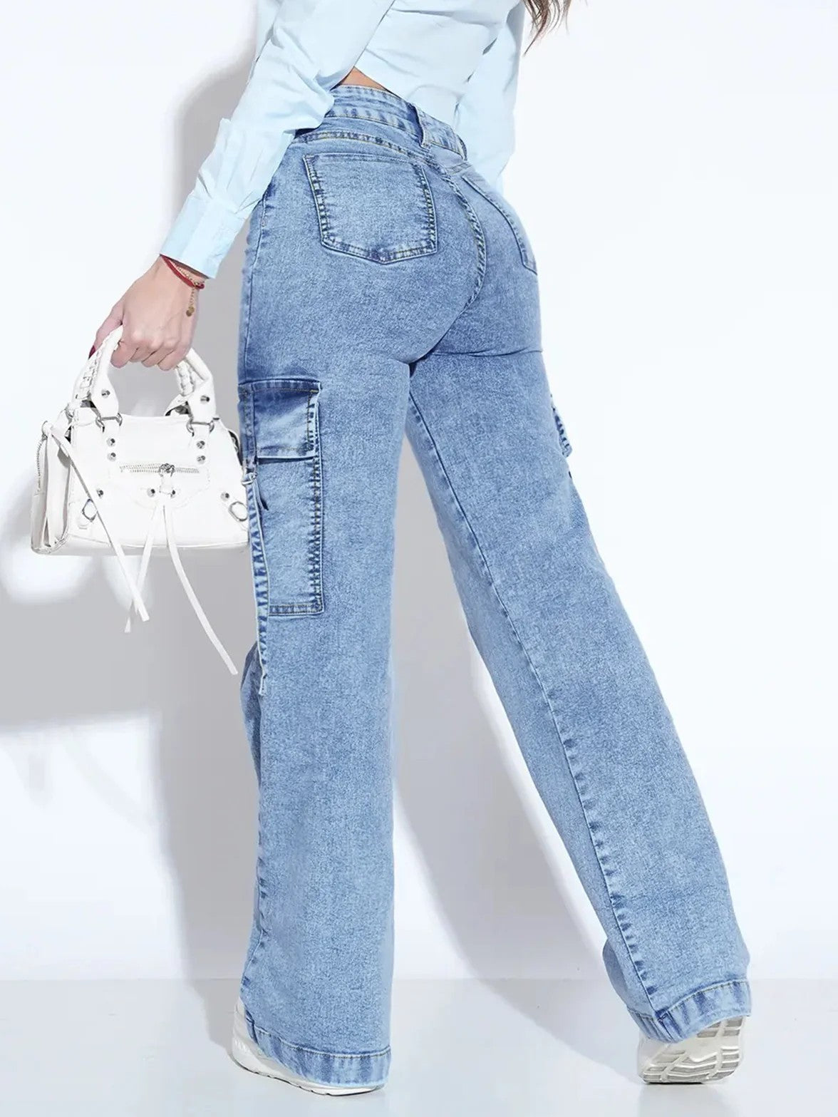 Oriel Cargo Denim Jeans