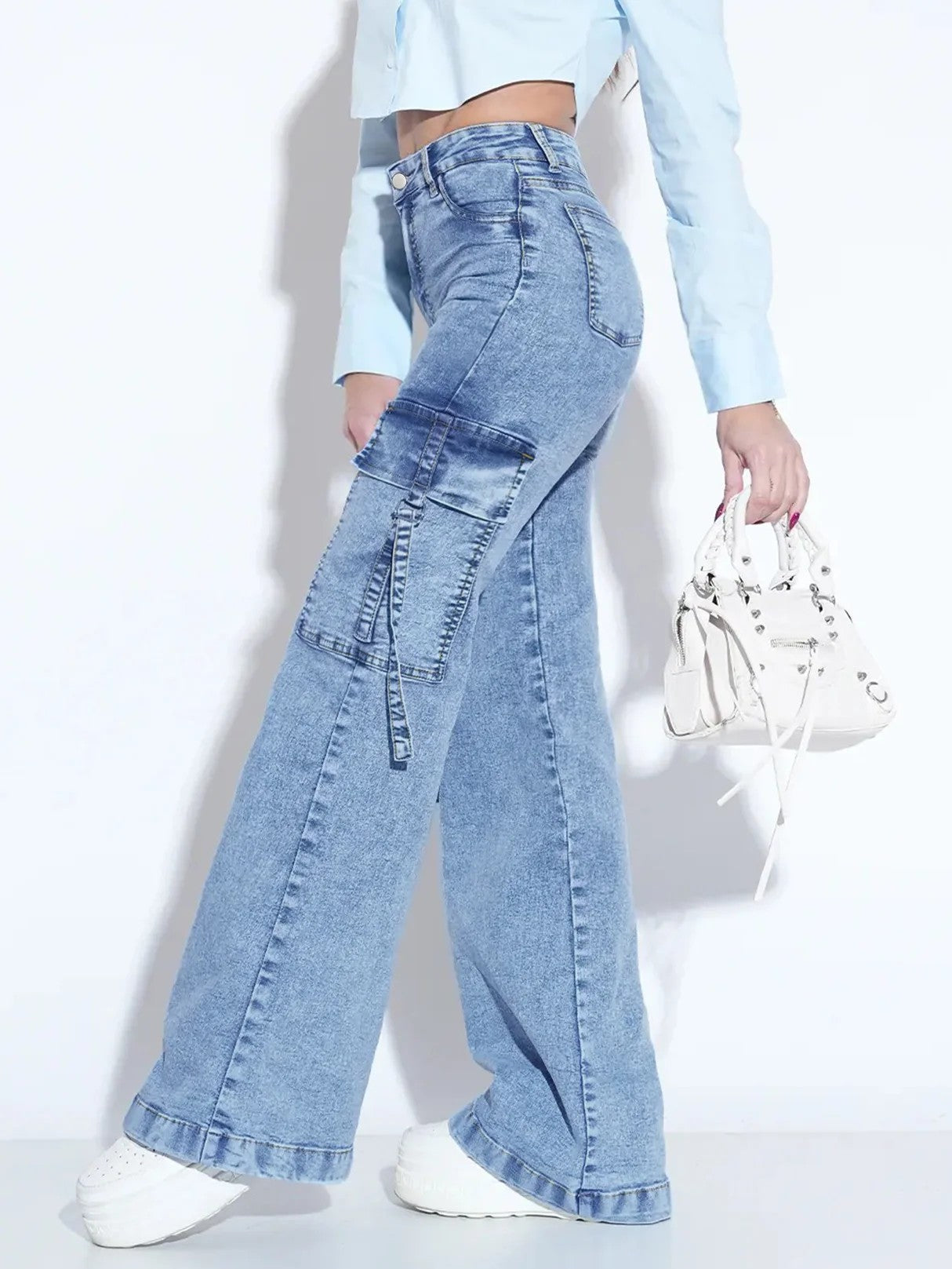 Oriel Cargo Denim Jeans