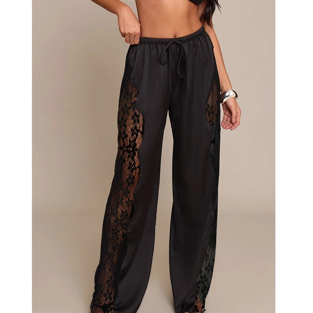 Sorrento Lace-Up Trousers - Black