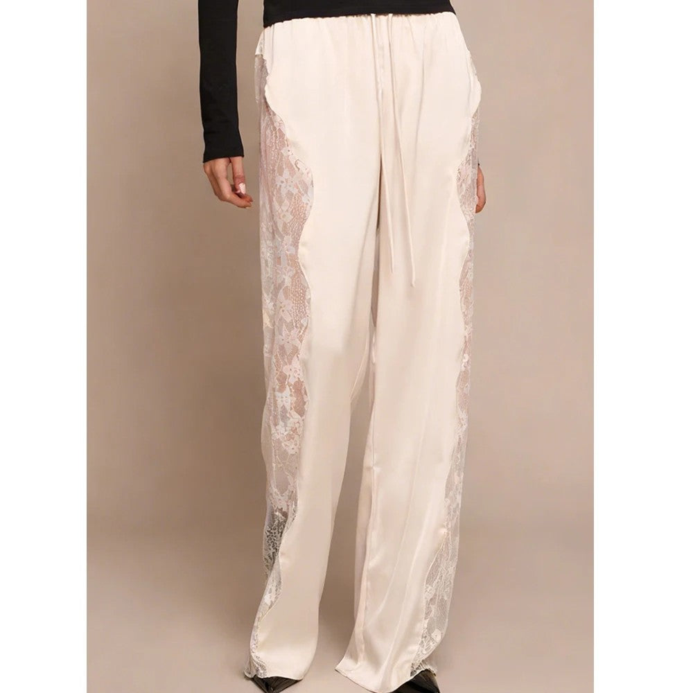 Sorrento Lace-Up Trousers - White