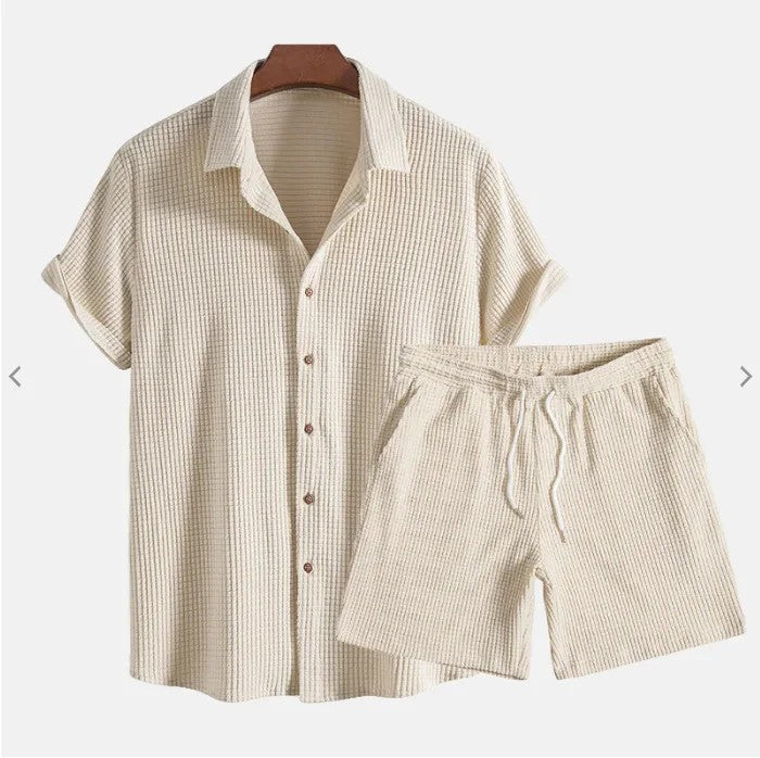 Sorrento Loose Shorts Set - Apricot