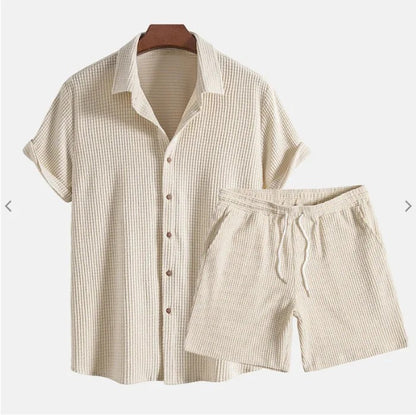 Sorrento Loose Shorts Set - Apricot