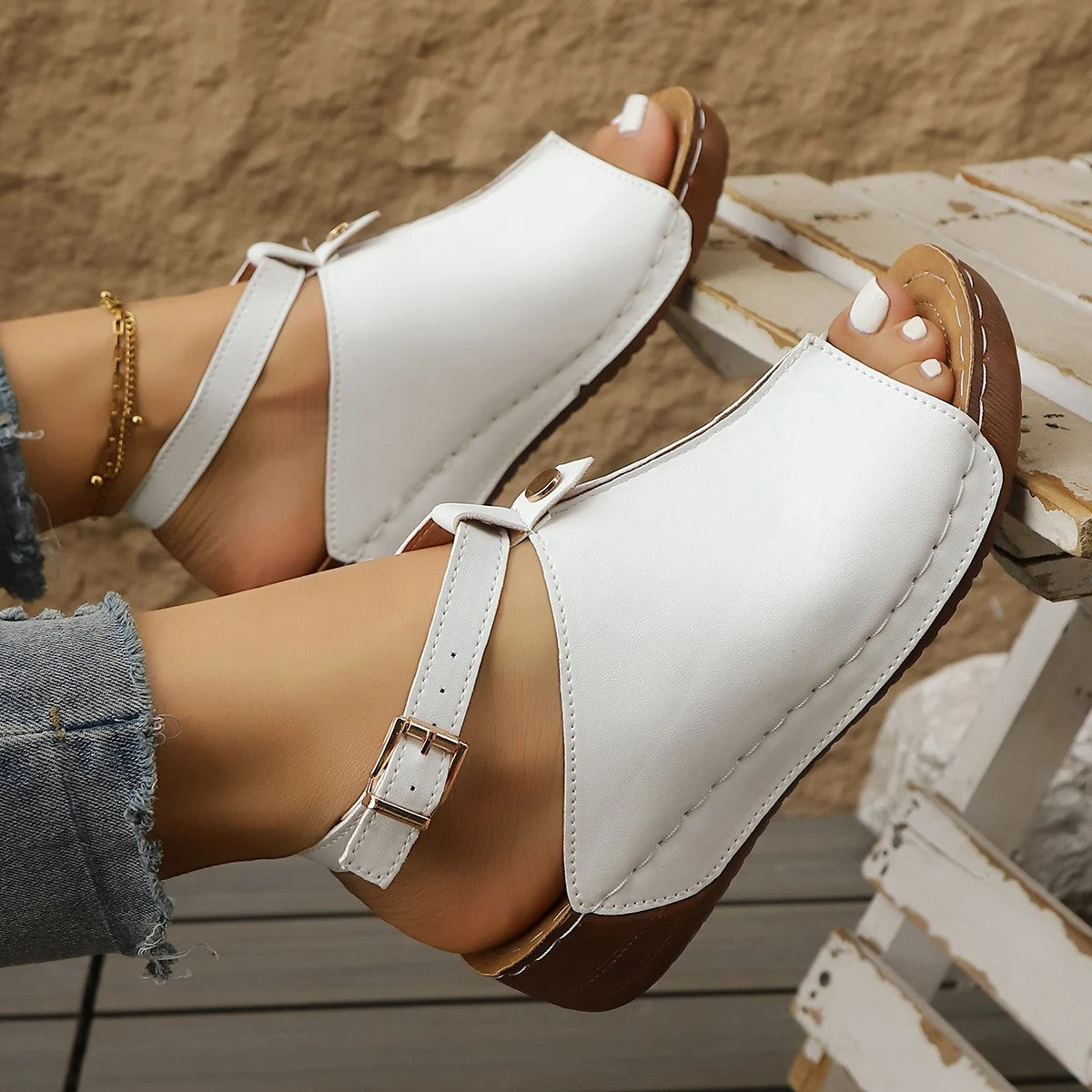 Sorrento Peep Toe Sandals
