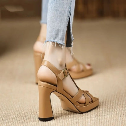 Orvieto Sheepskin Platform Sandals