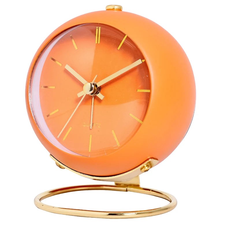 Oslo Minimalist Wall Clock - Terracotta