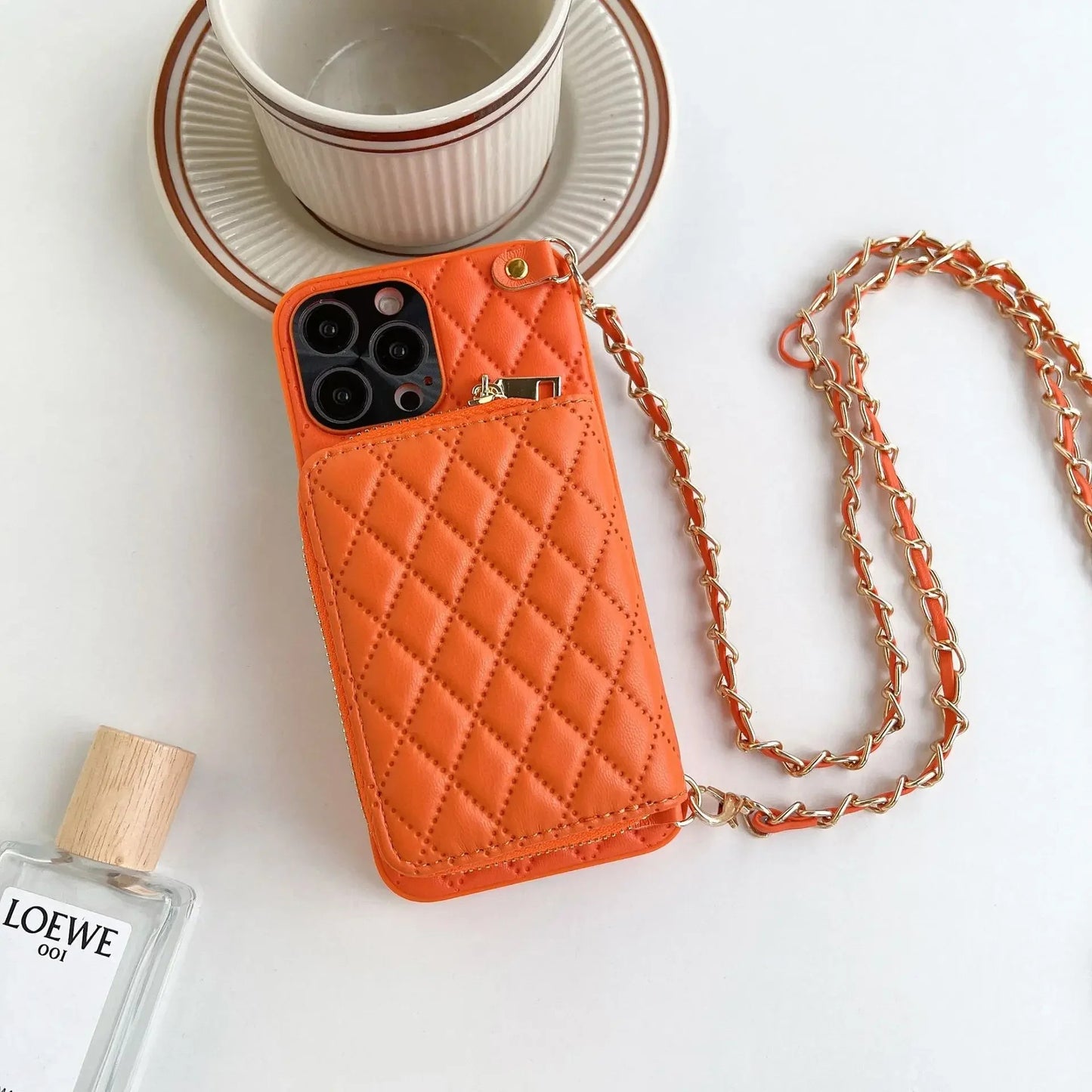 Ourense Leather Crossbody Case - Terracotta