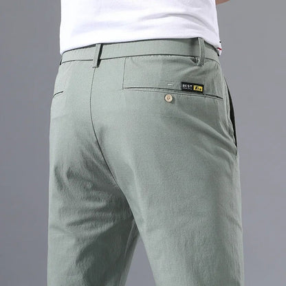 Palermo Cotton Stretch Pants - Sage Green