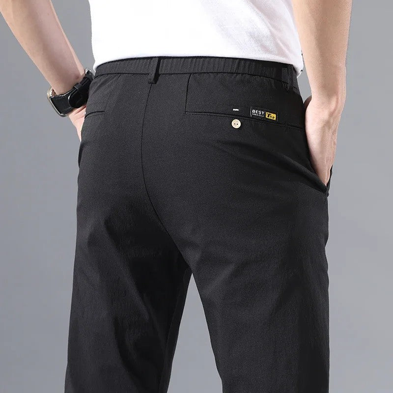 Palermo Cotton Stretch Pants - Black