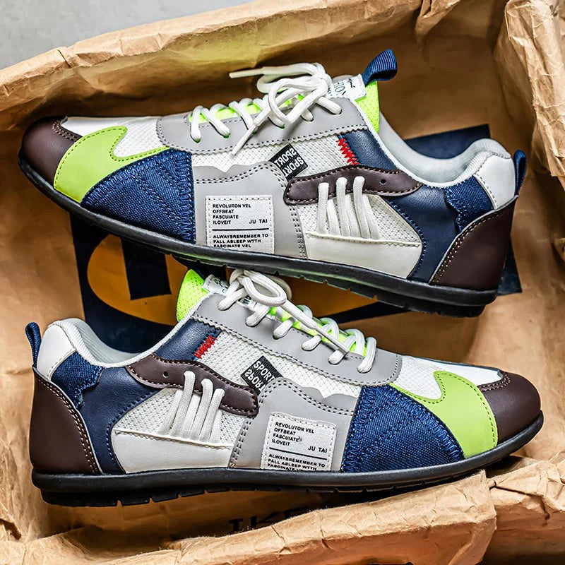 Palermo Patchwork Sneakers - Cloud White