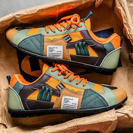 Palermo Patchwork Sneakers - Obsidian