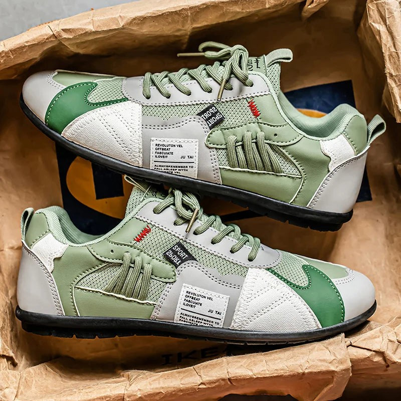 Palermo Patchwork Sneakers - Verdant Green