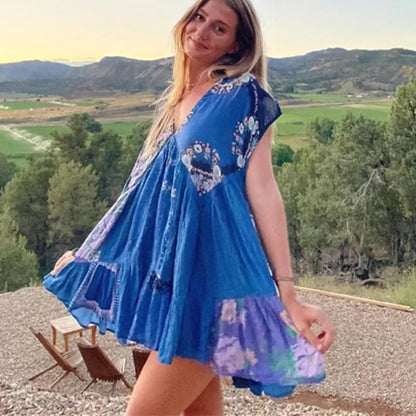 Paloma Patchwork Mini Dress
