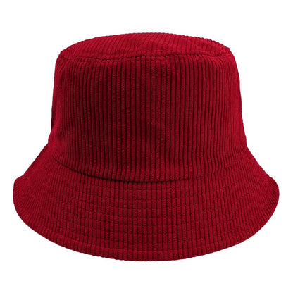 Pamplona Corduroy Bucket Hat - Burgundy
