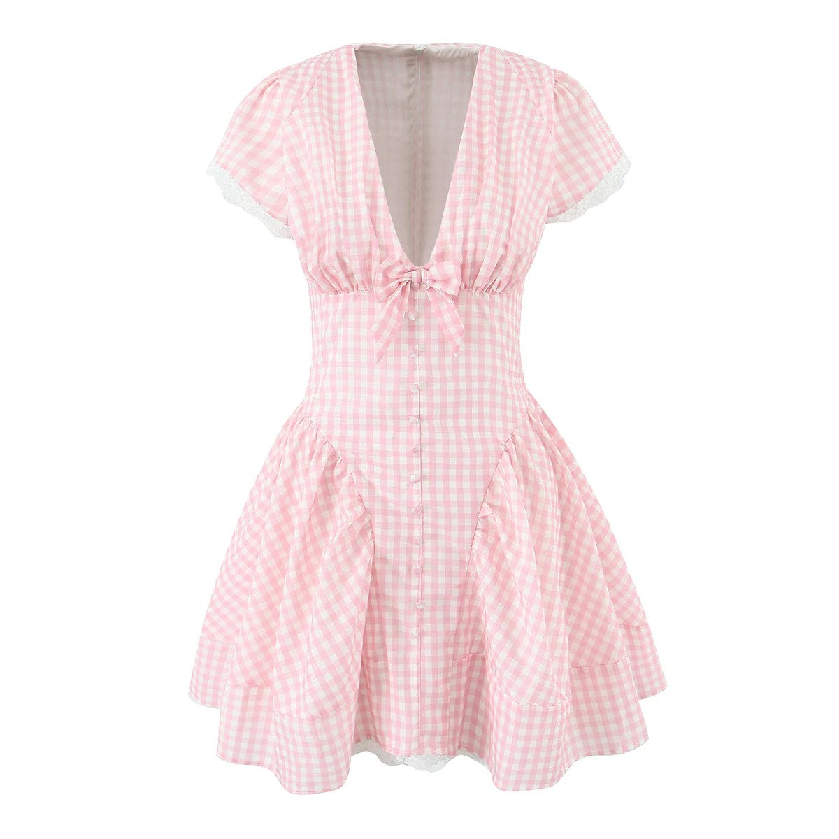 Pesaro Plaid Corset Mini Dress